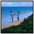 Couple, beach, getaway