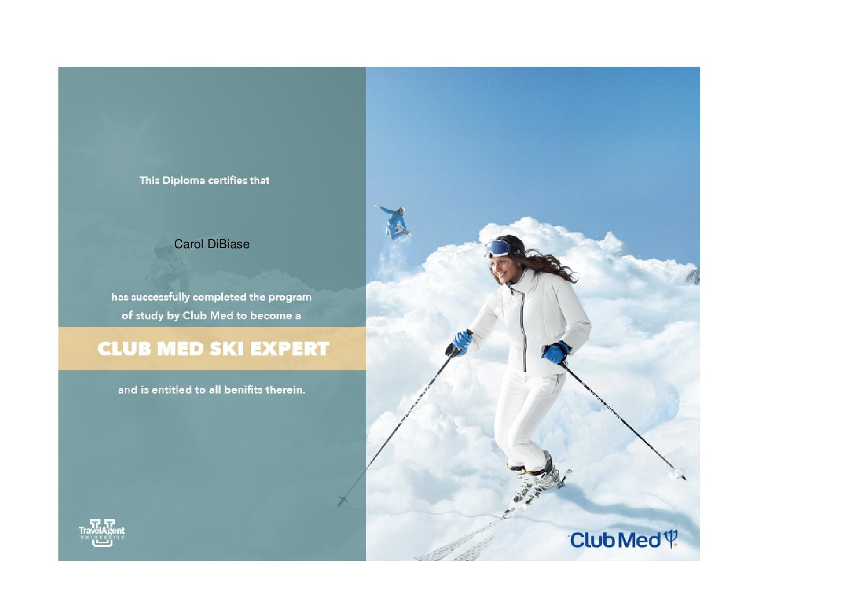 Club Med Ski Expert