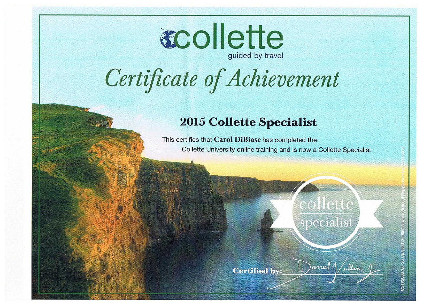 Collette Specialist Certification