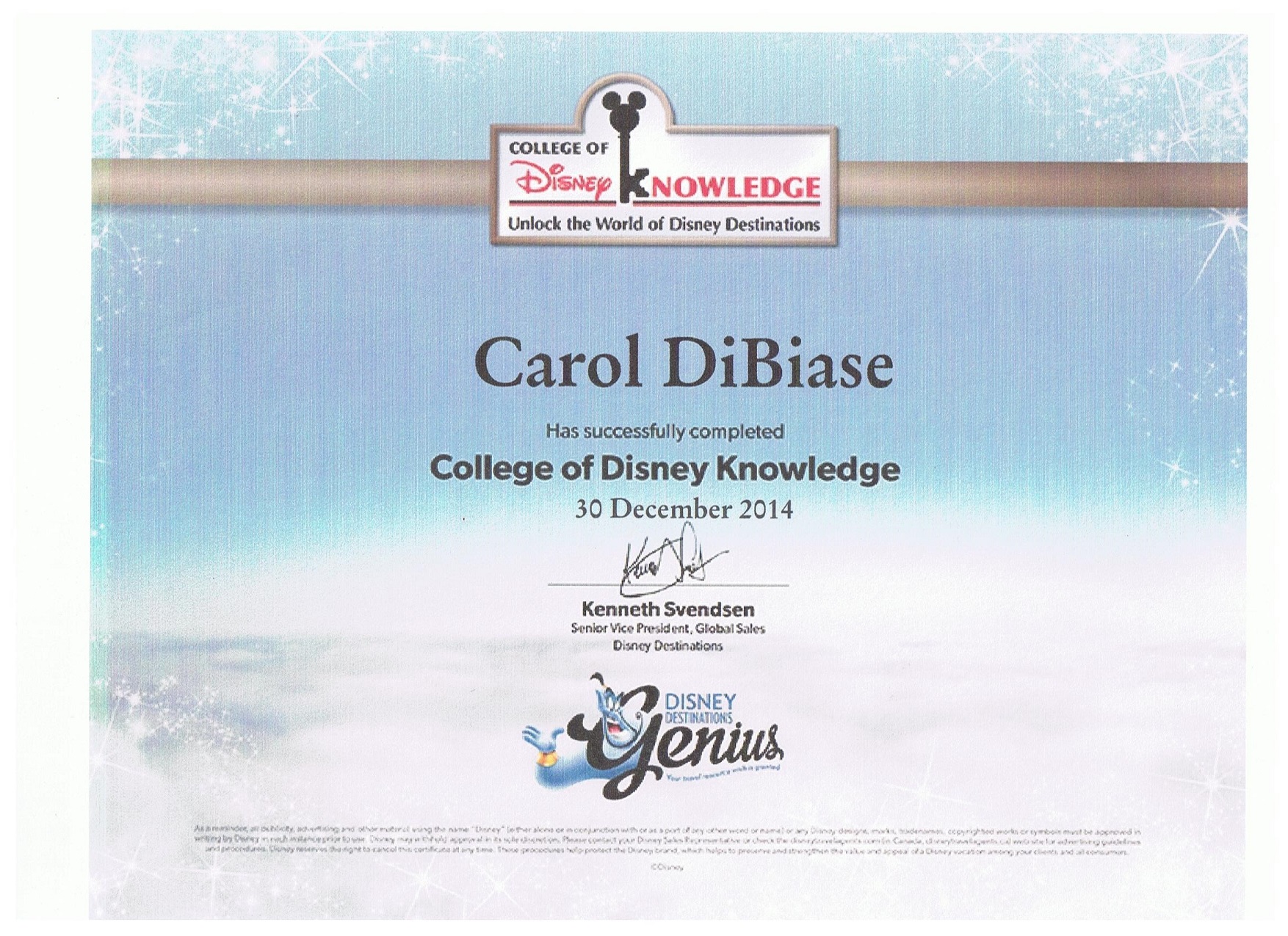Disney Destinations Genius