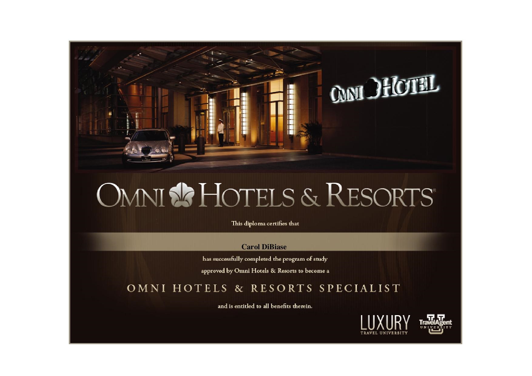 Omni Hotels and Resorts Specialist
