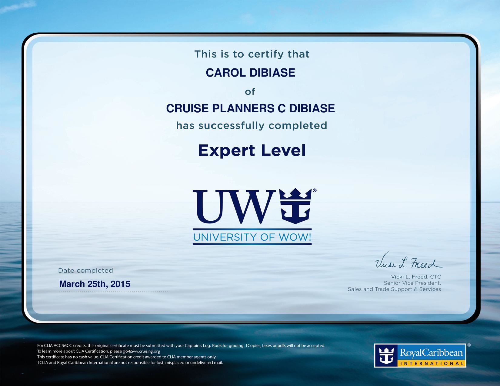 Royal Caribbean International Expert
