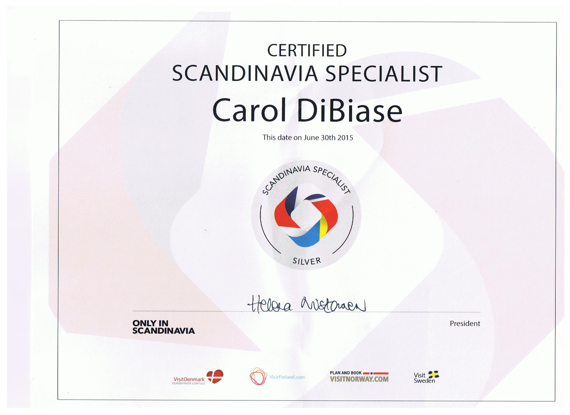 Certified Scandinavia Specialist