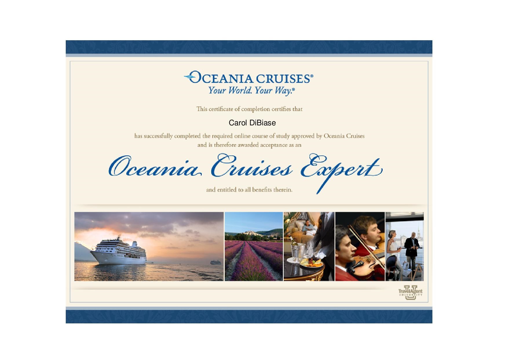 Oceania Cruises Expert