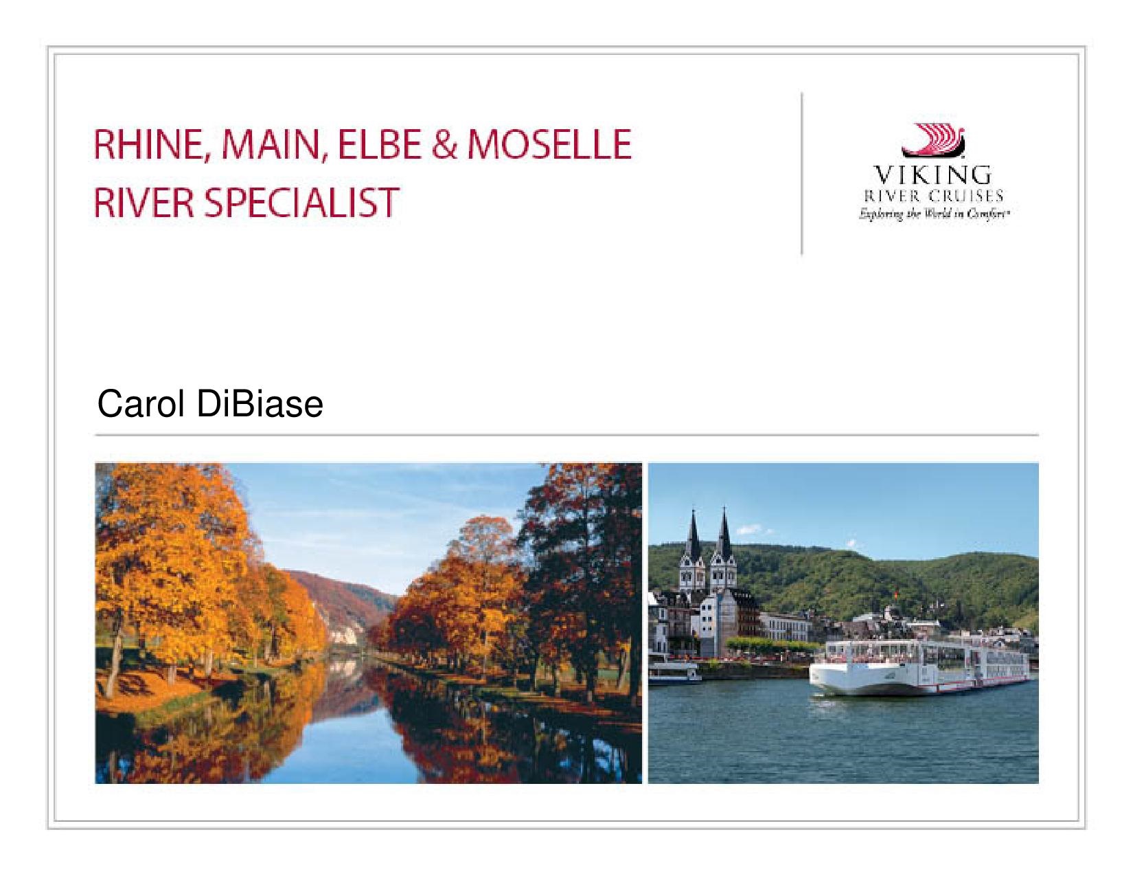 Viking Rhine, Main, Elbe and Moselle River Specialist