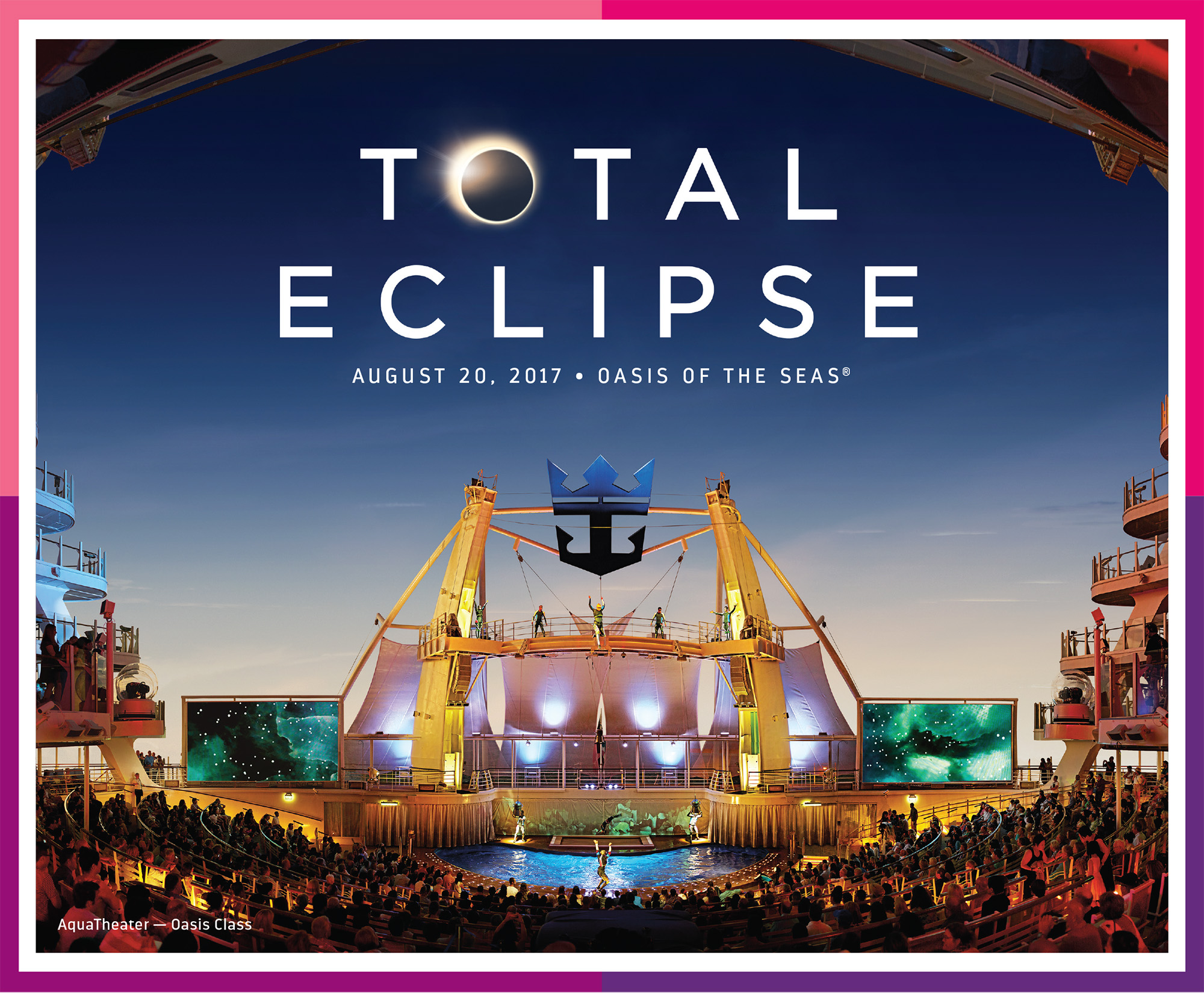 Royal Caribbean’s Total Eclipse cruise on Oasis of the Seas departs Port Canaveral, Fla.