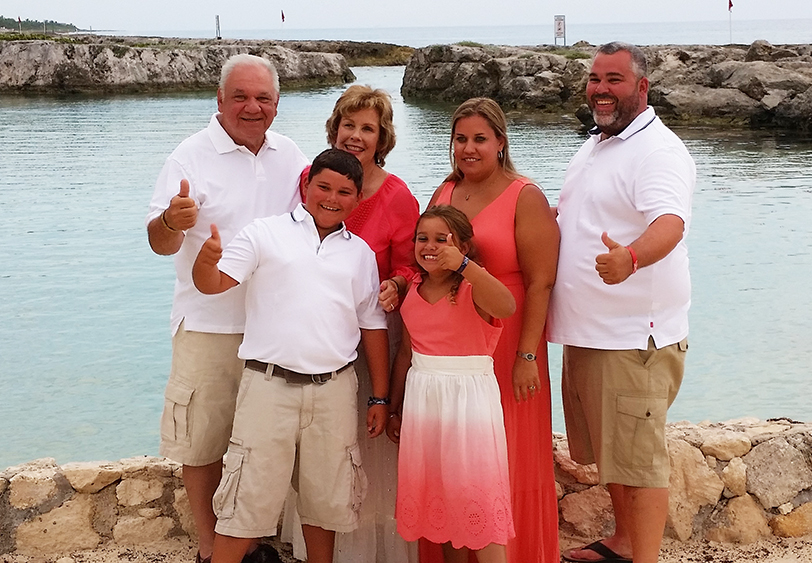 Cruise Planners Home Office Team member Laura on a multi-generational tropical getaway. 